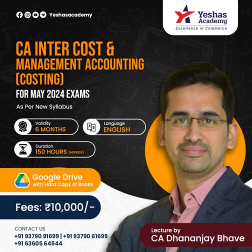 CA Inter Cost & Management Accounting(costing) Regular Batch For May ...