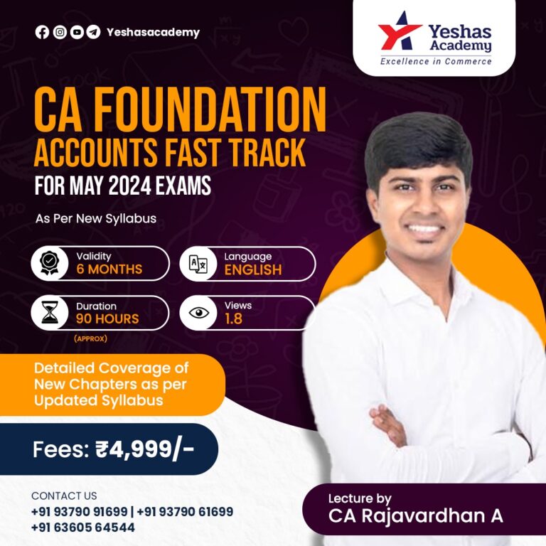 CA Foundation - Yeshas Academy