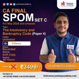 CA Final SPOM(Set C) Paper 4 The Insolvency & Bankruptcy Code By CA Abhishek Bansal