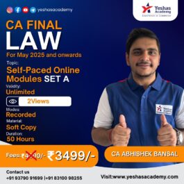 CA Final Law SPOM (Set A) By CA Abhishek Bansal